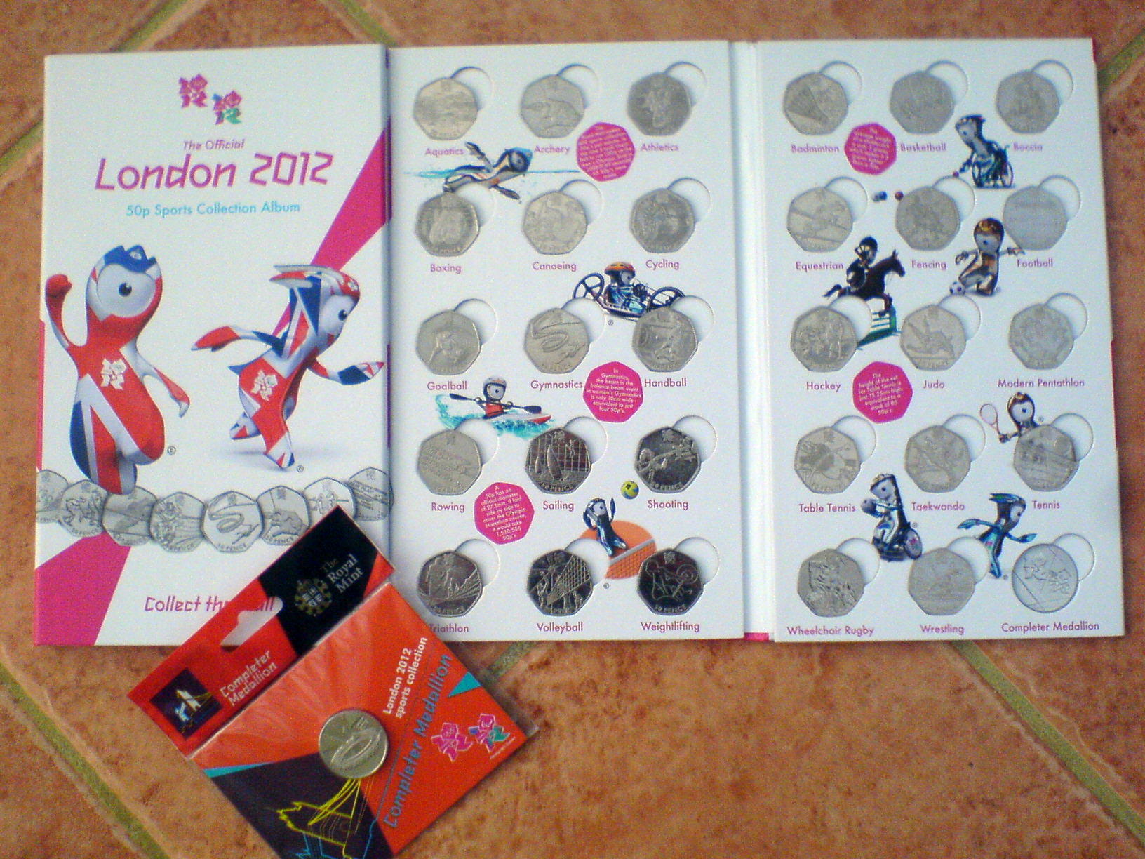 2012 Olympics 50p Coins